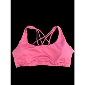 Victoria’s Secret Essentials Strappy Padded / Removable Padding Sports bra Pink